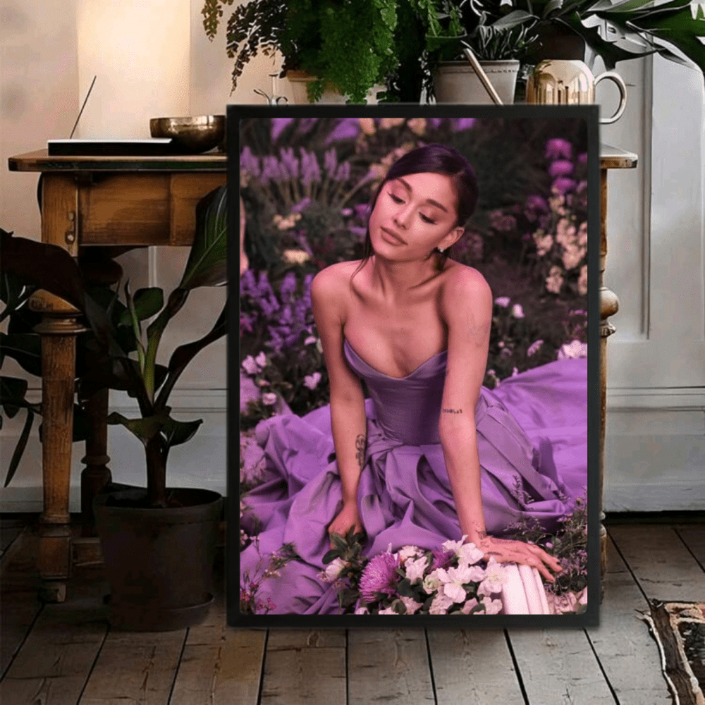 Ariana Grande Poster with Frame - Vibes DistrictAriana Grande Poster with Frame poster GoldVibes District