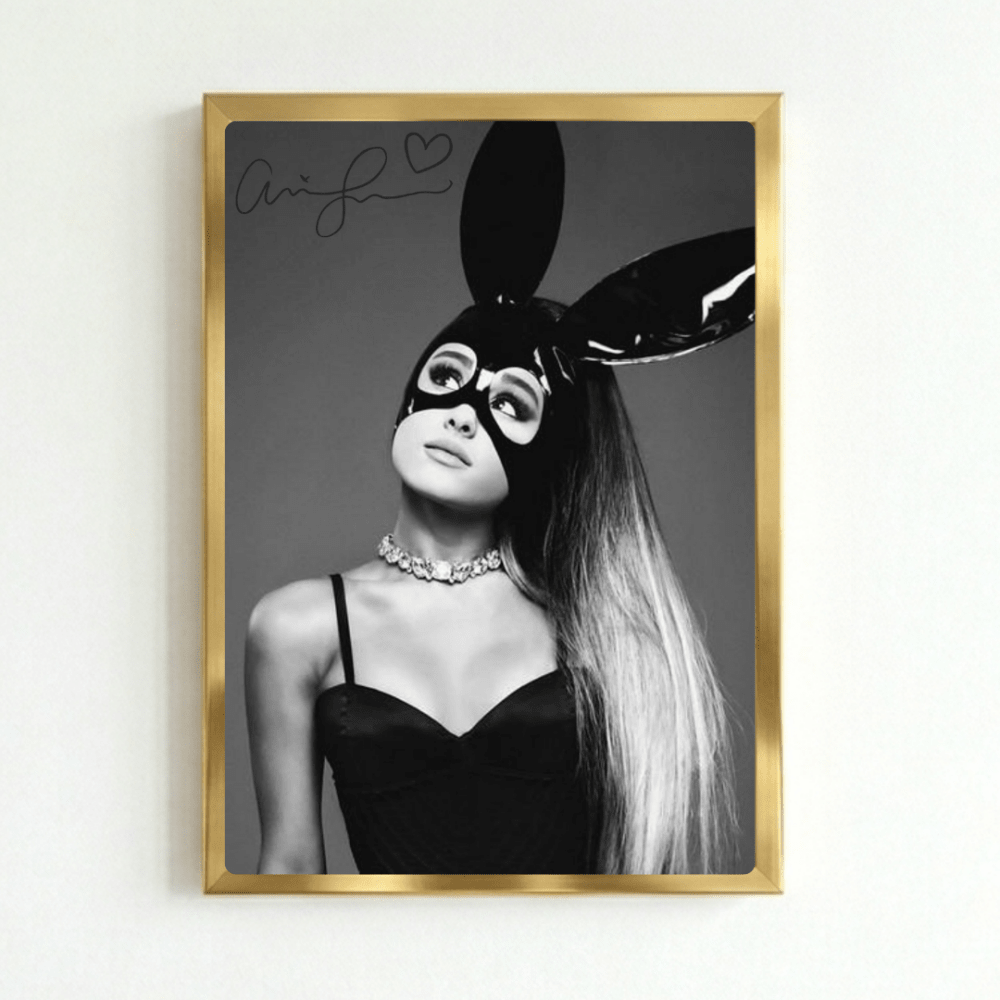 Ariana Grande Poster with Frame - Vibes DistrictAriana Grande Poster with Frame poster GoldVibes District