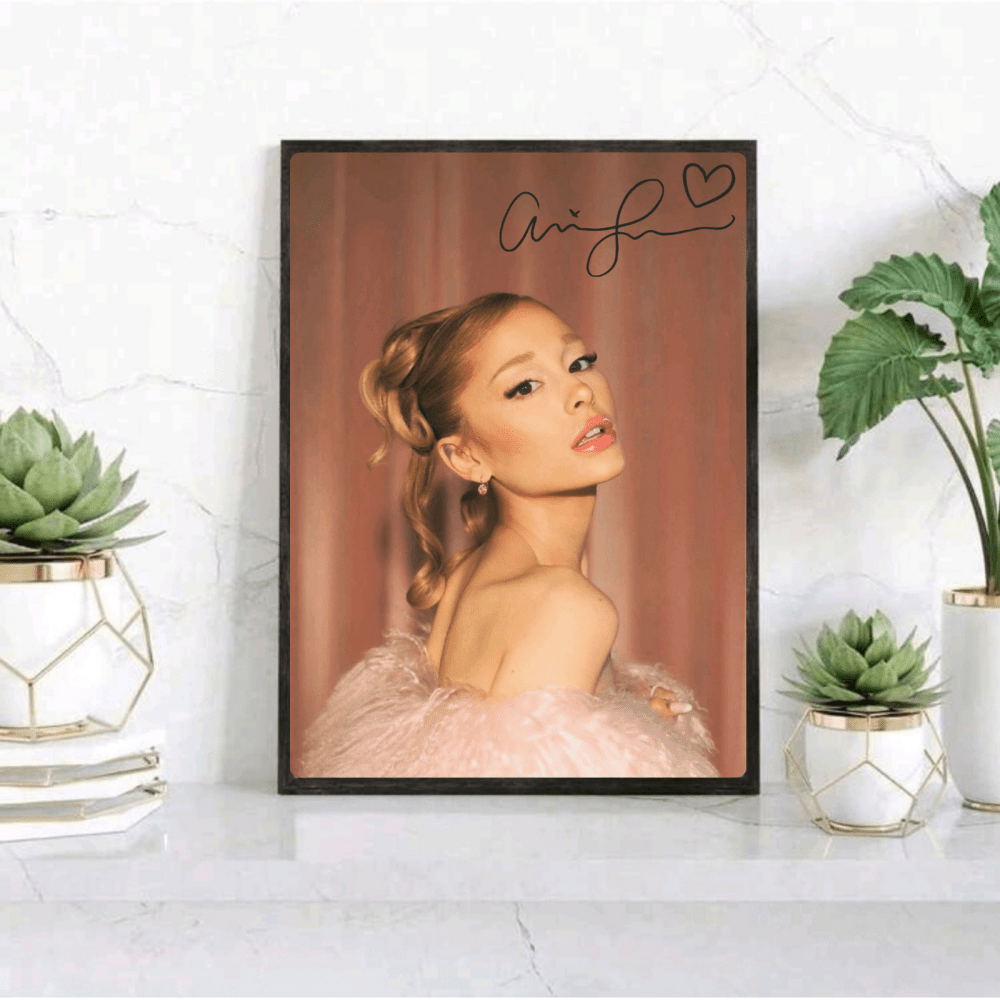 Ariana Grande Poster with Frame - Vibes DistrictAriana Grande Poster with Frame poster GoldVibes District