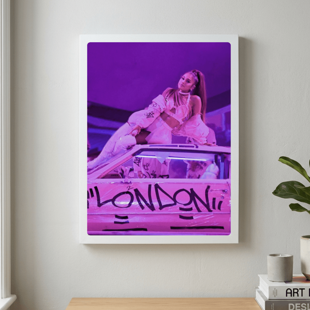 Ariana Grande Poster with Frame - Vibes DistrictAriana Grande Poster with Frame poster GoldVibes District