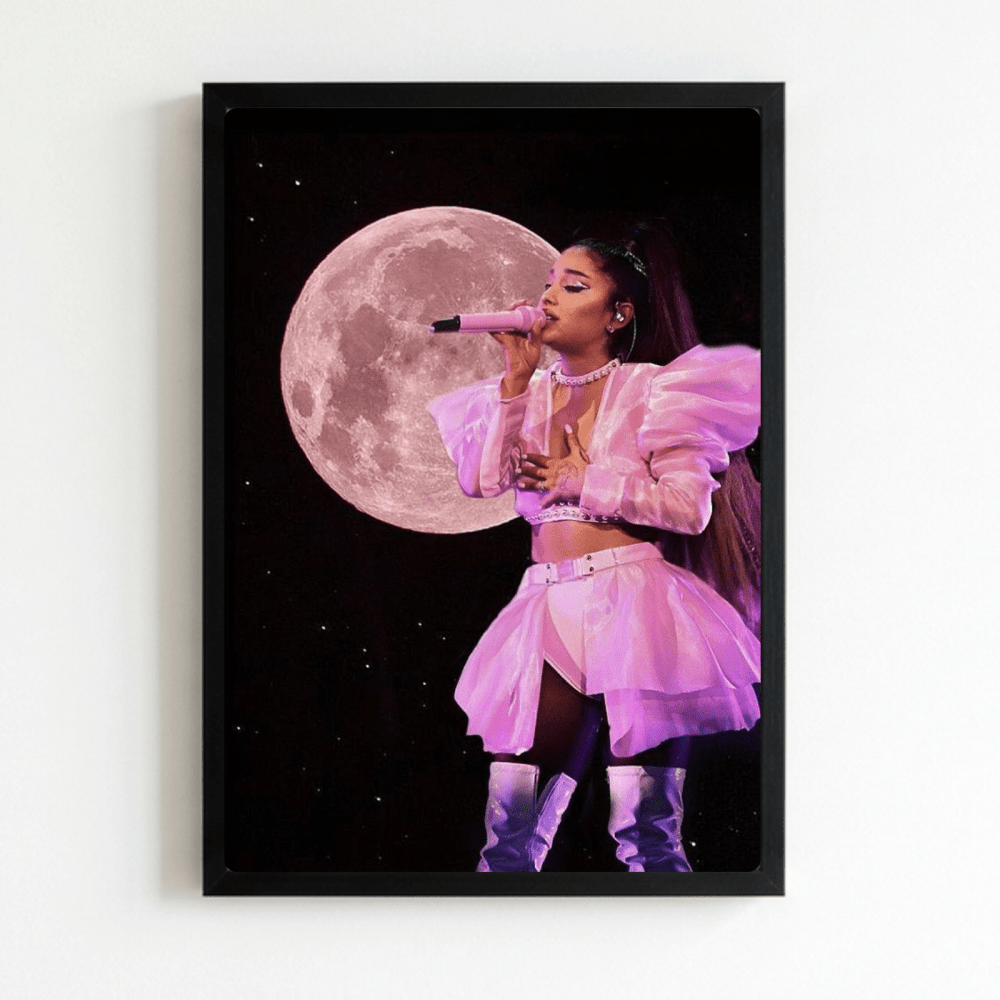 Ariana Grande Poster with Frame - Vibes DistrictAriana Grande Poster with Frame poster NeroVibes District