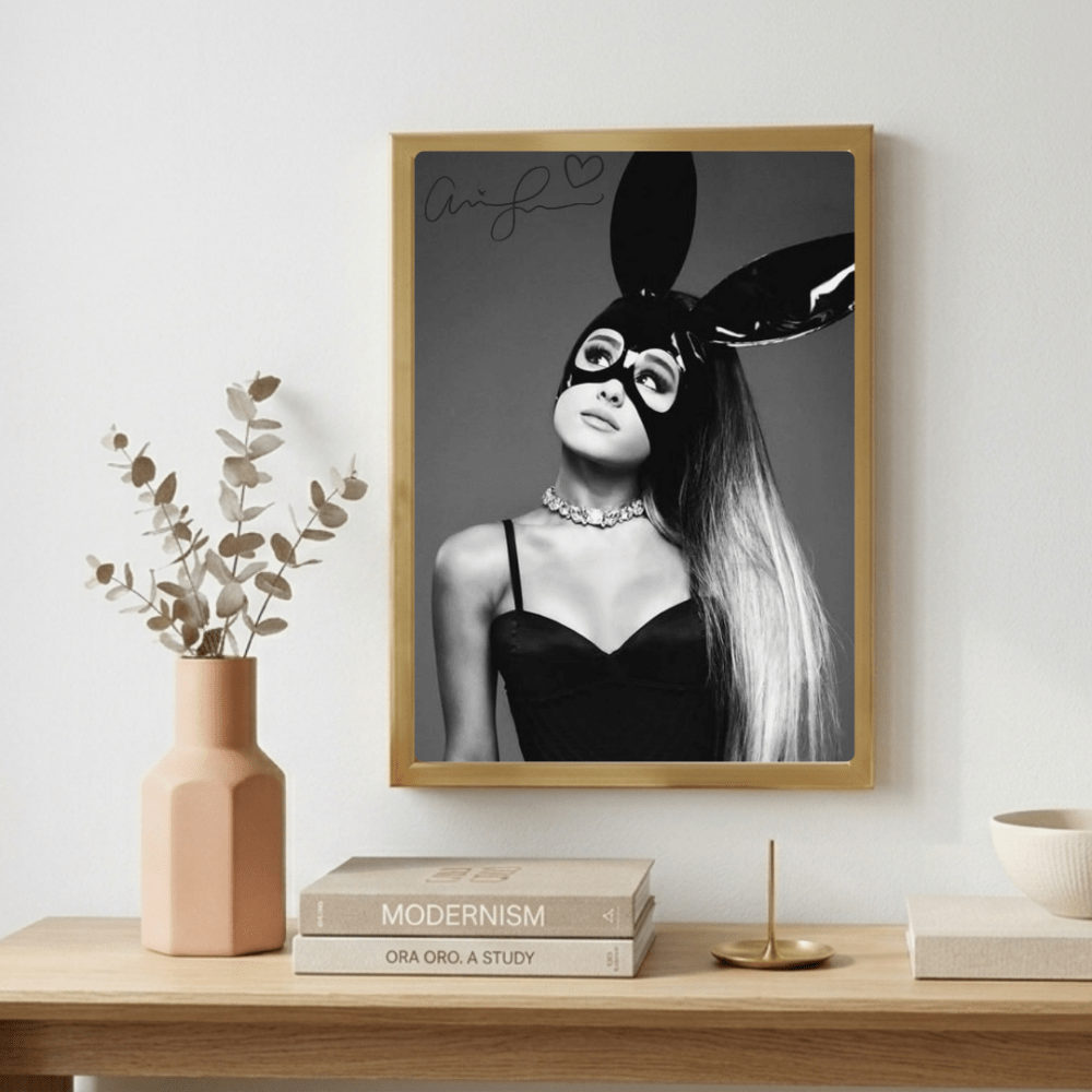Ariana Grande Poster with Frame - Vibes DistrictAriana Grande Poster with Frame poster GoldVibes District