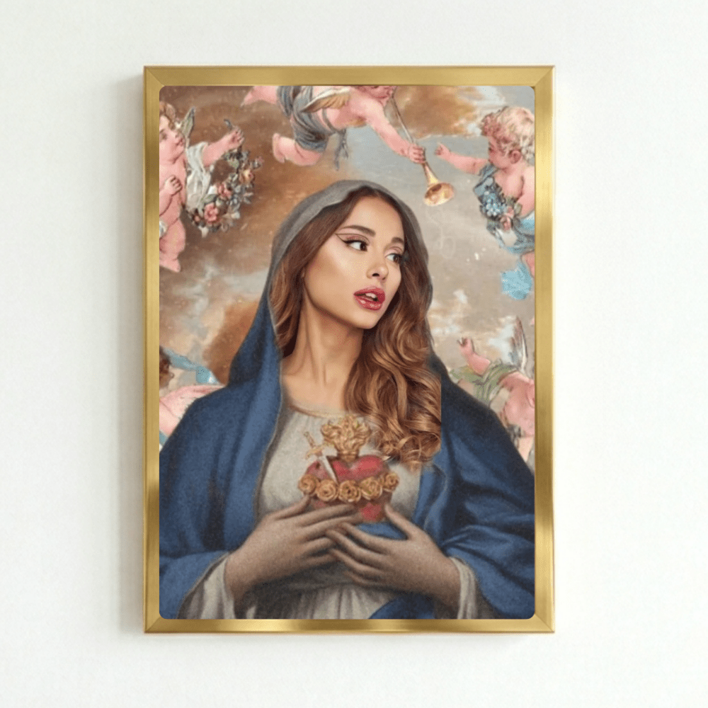 Ariana Grande Poster with Frame - Vibes DistrictAriana Grande Poster with Frame poster GoldVibes District
