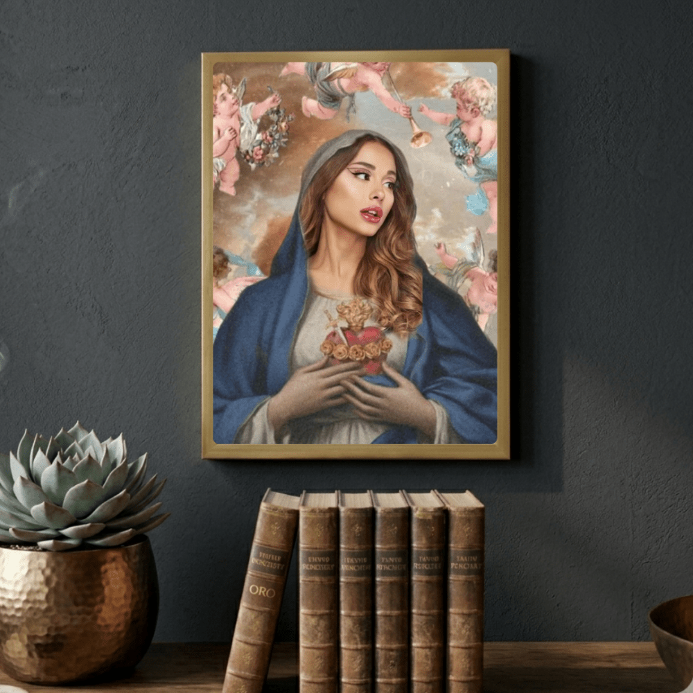 Ariana Grande Poster with Frame - Vibes DistrictAriana Grande Poster with Frame poster GoldVibes District