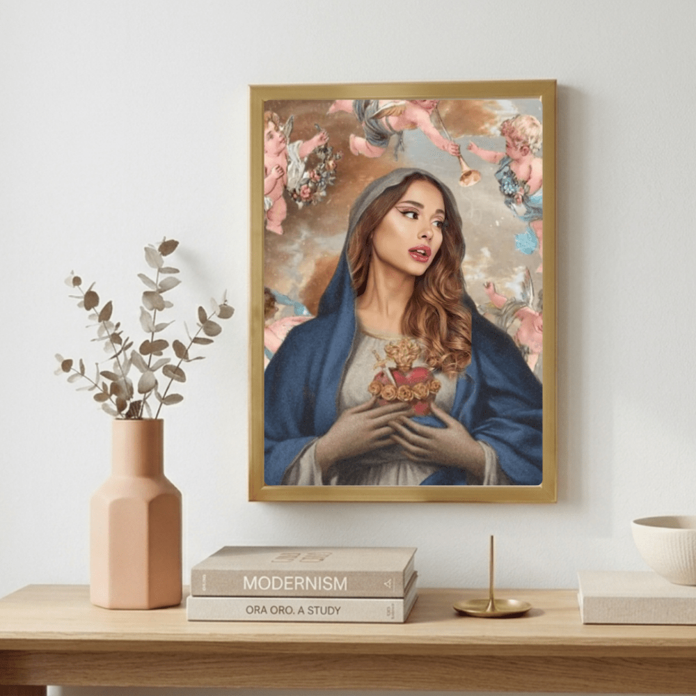 Ariana Grande Poster with Frame - Vibes DistrictAriana Grande Poster with Frame poster GoldVibes District