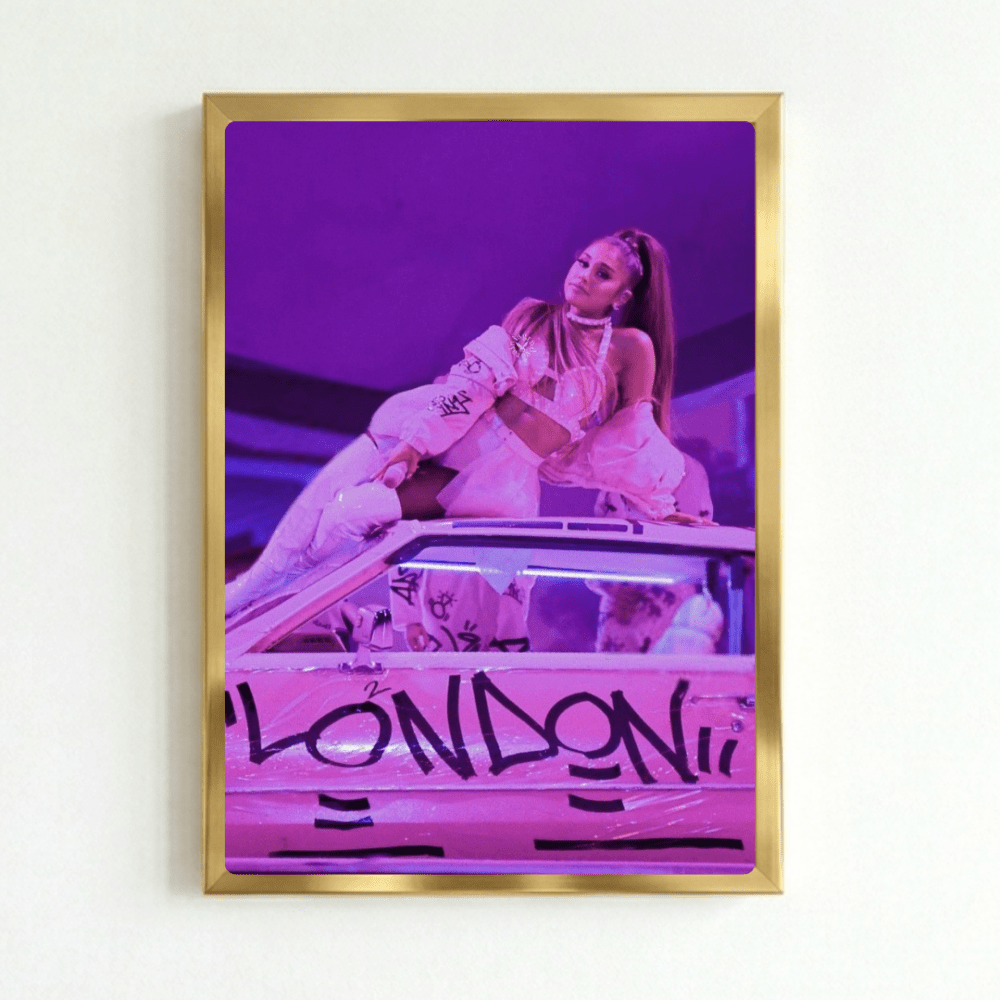 Ariana Grande Poster with Frame - Vibes DistrictAriana Grande Poster with Frame poster GoldVibes District