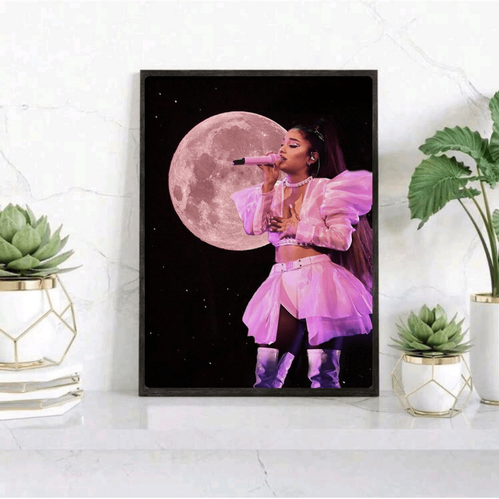 Ariana Grande Poster with Frame - Vibes DistrictAriana Grande Poster with Frame poster GoldVibes District