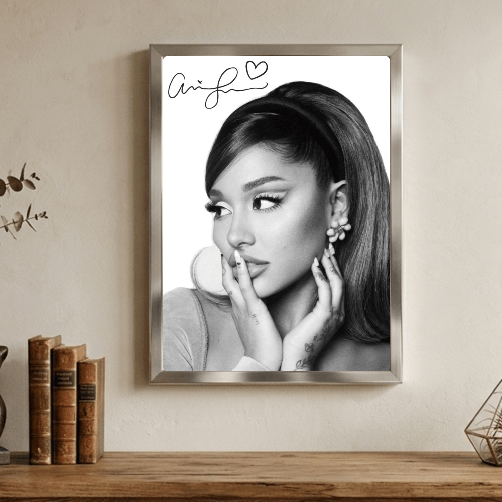 Ariana Grande Poster with Frame - Vibes DistrictAriana Grande Poster with Frame poster GoldVibes District