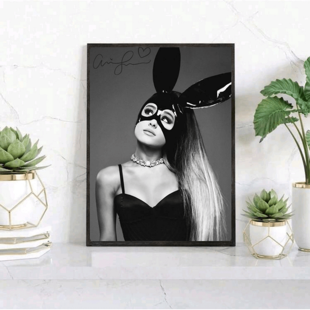Ariana Grande Poster with Frame - Vibes DistrictAriana Grande Poster with Frame poster GoldVibes District