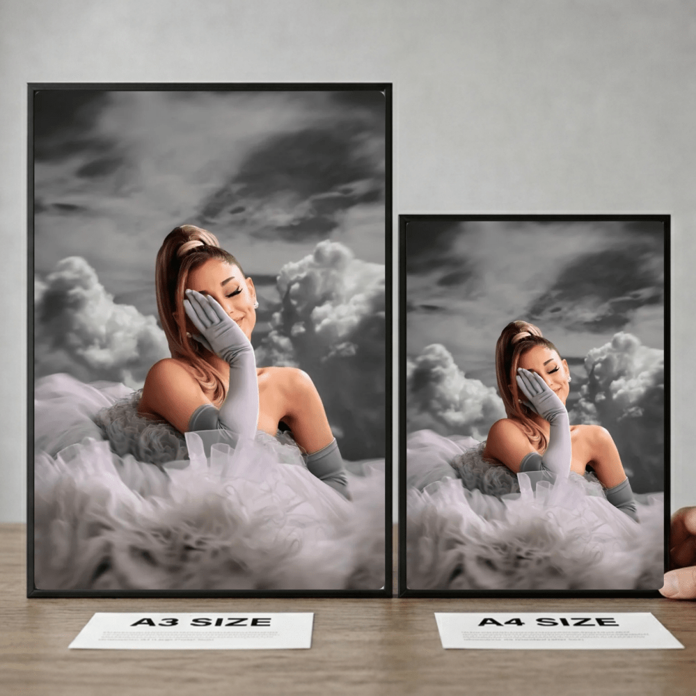 Ariana Grande Poster with Frame - Vibes DistrictAriana Grande Poster with Frame poster GoldVibes District
