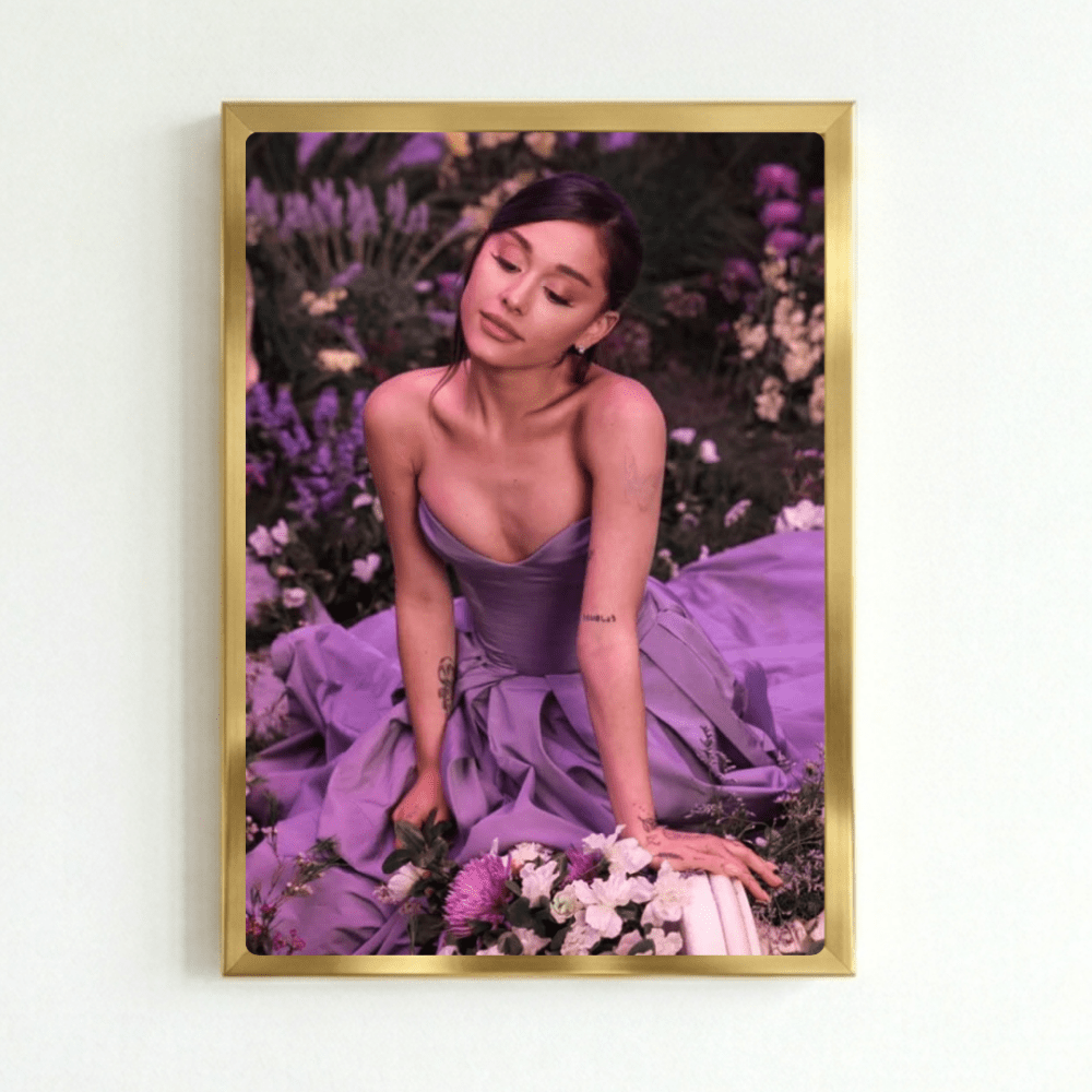 Ariana Grande Poster with Frame - Vibes DistrictAriana Grande Poster with Frame poster GoldVibes District