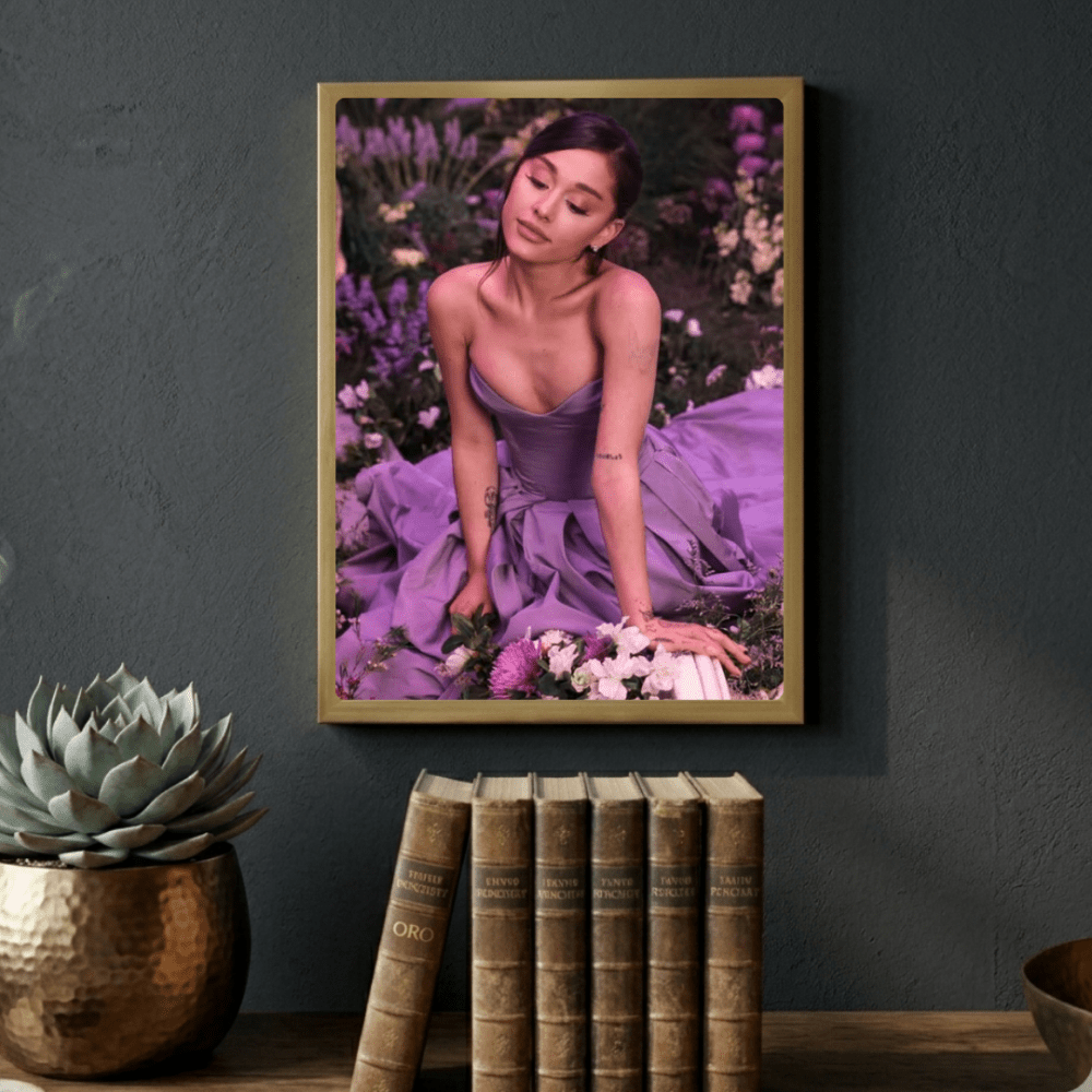 Ariana Grande Poster with Frame - Vibes DistrictAriana Grande Poster with Frame poster GoldVibes District