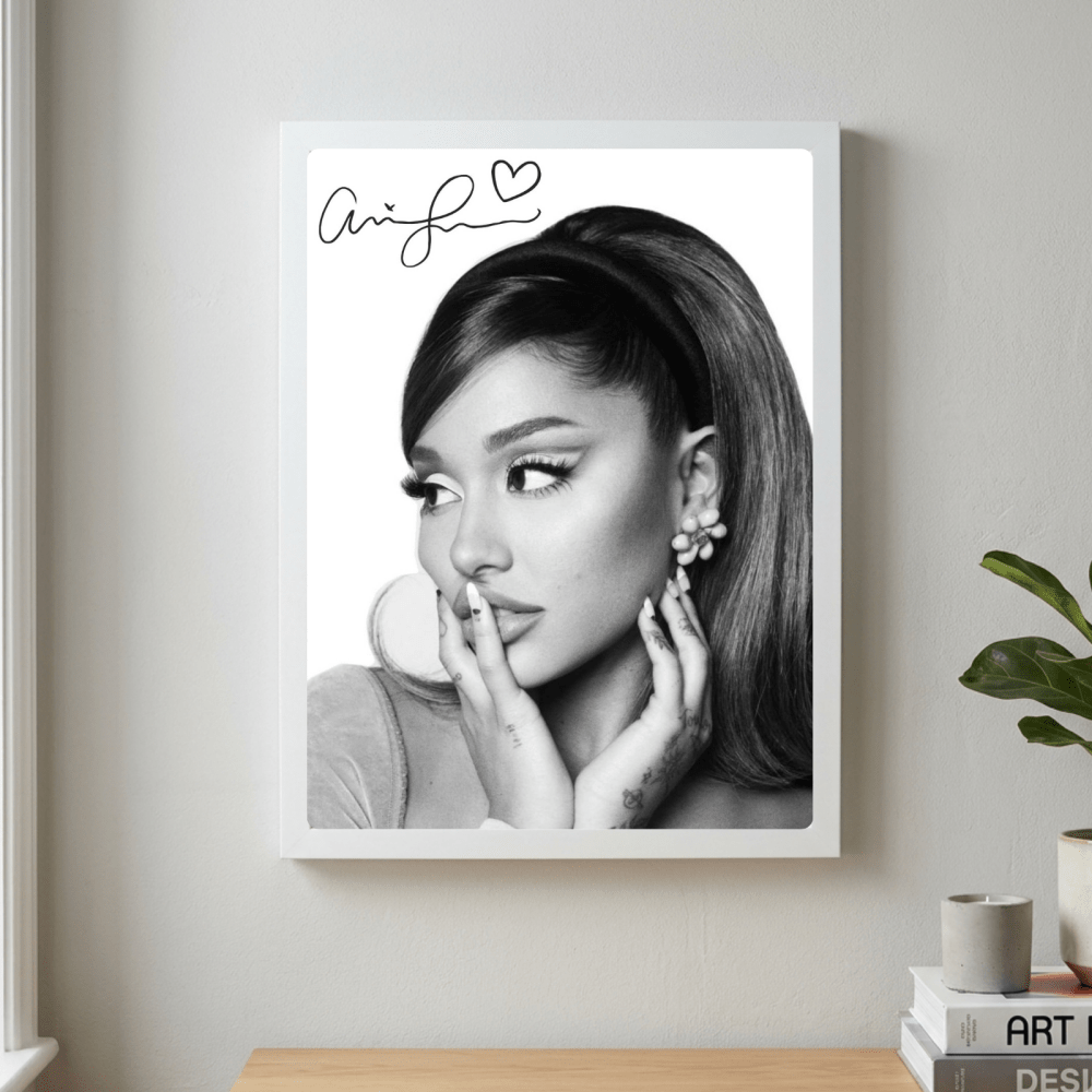 Ariana Grande Poster with Frame - Vibes DistrictAriana Grande Poster with Frame poster GoldVibes District