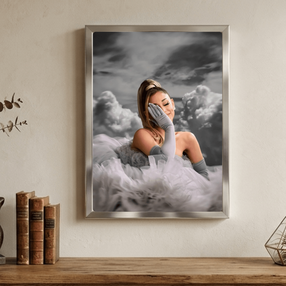 Ariana Grande Poster with Frame - Vibes DistrictAriana Grande Poster with Frame poster GoldVibes District