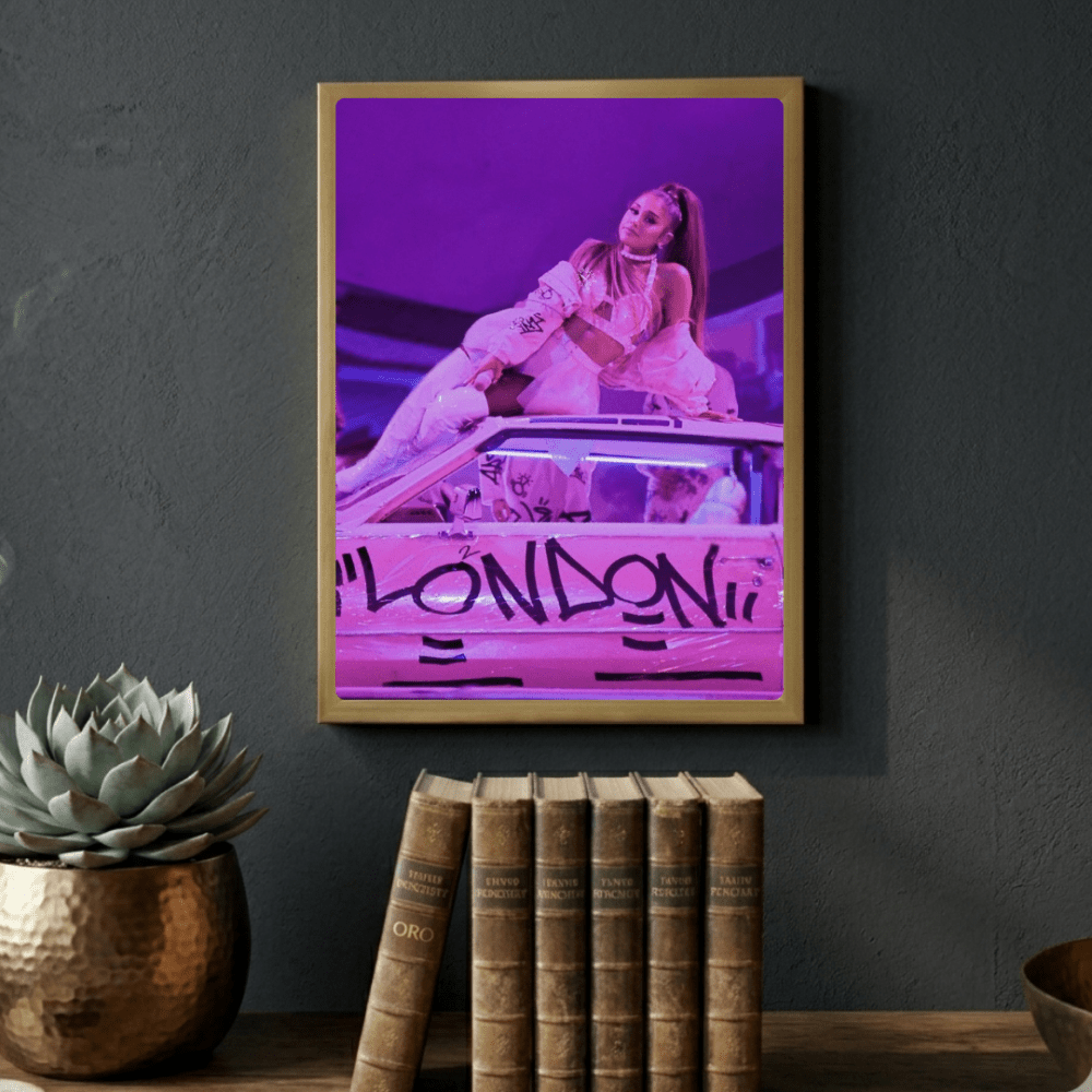 Ariana Grande Poster with Frame - Vibes DistrictAriana Grande Poster with Frame poster GoldVibes District