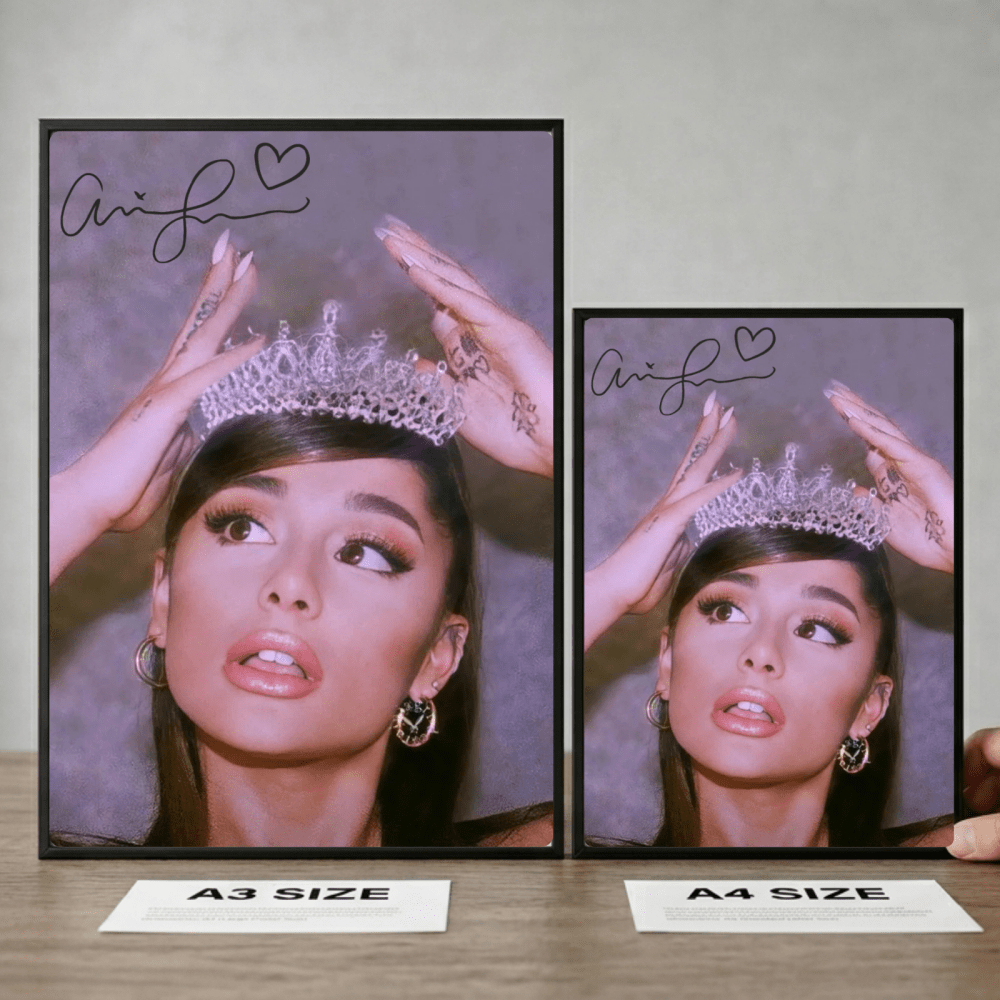 Ariana Grande Poster with Frame - Vibes DistrictAriana Grande Poster with Frame poster GoldVibes District