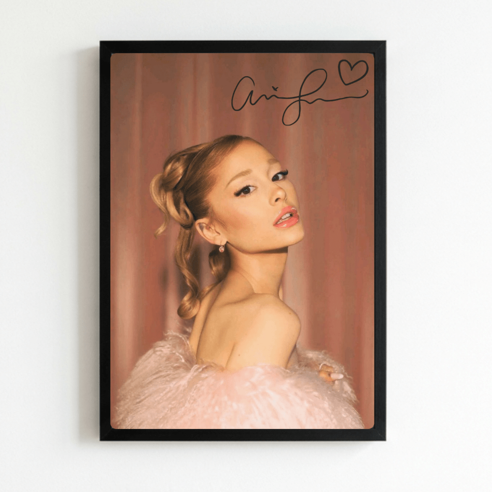 Ariana Grande Poster with Frame - Vibes DistrictAriana Grande Poster with Frame poster NeroVibes District