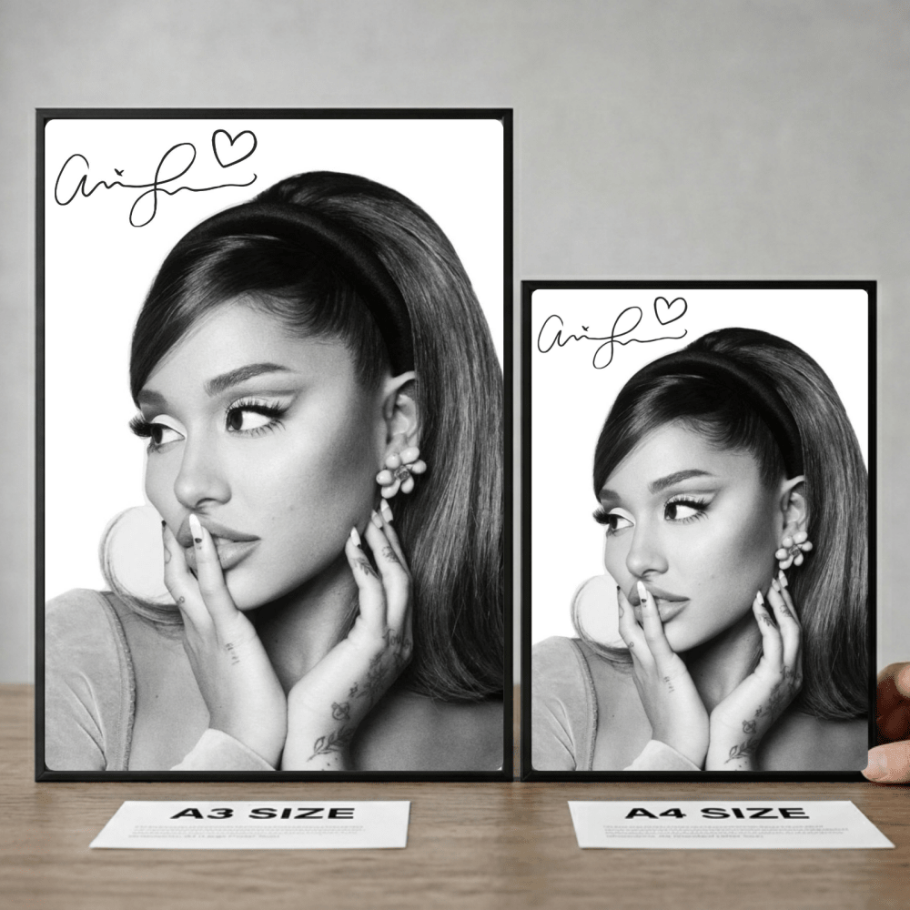 Ariana Grande Poster with Frame - Vibes DistrictAriana Grande Poster with Frame poster GoldVibes District