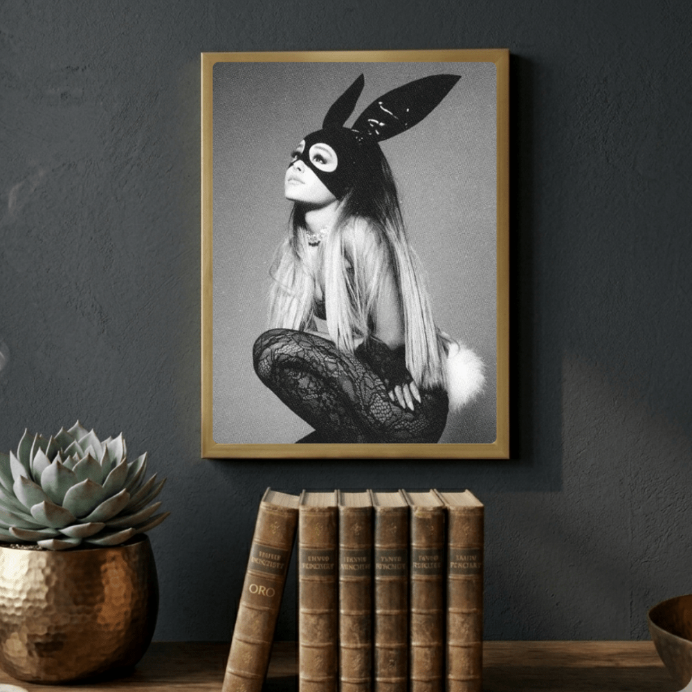 Ariana Grande Poster with Frame - Vibes DistrictAriana Grande Poster with Frame poster GoldVibes District
