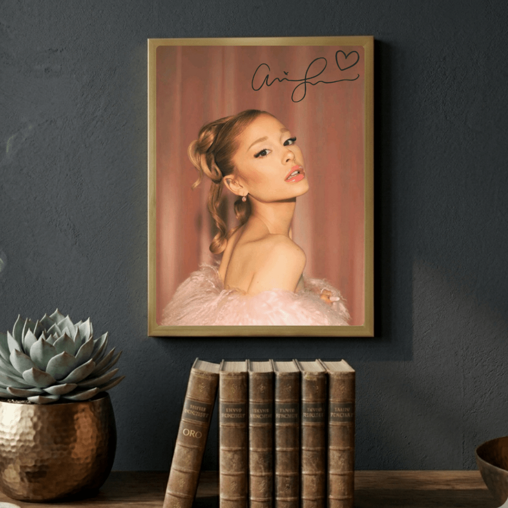 Ariana Grande Poster with Frame - Vibes DistrictAriana Grande Poster with Frame poster GoldVibes District
