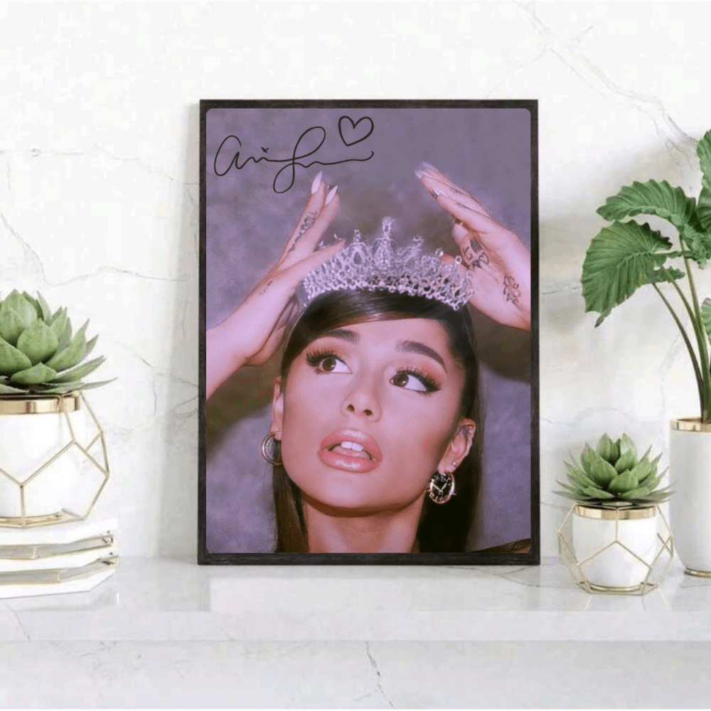Ariana Grande Poster with Frame - Vibes DistrictAriana Grande Poster with Frame poster GoldVibes District