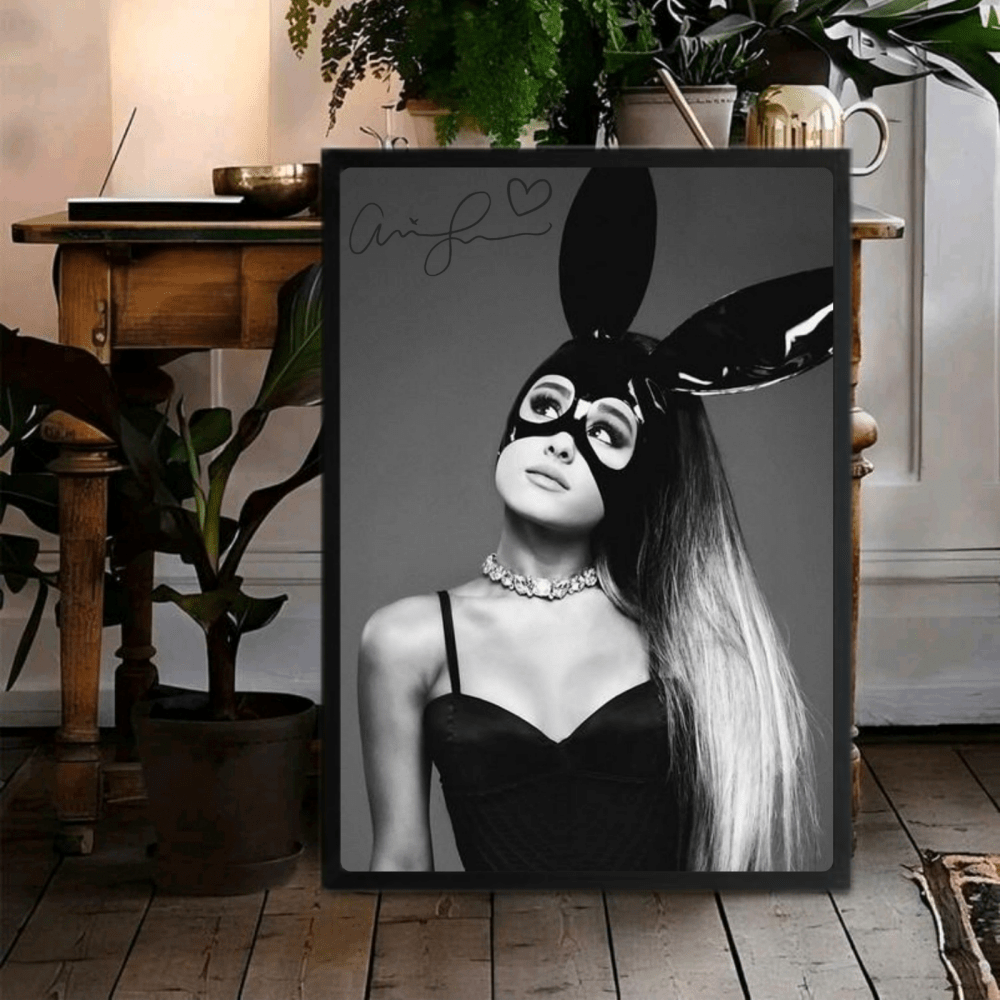 Ariana Grande Poster with Frame - Vibes DistrictAriana Grande Poster with Frame poster GoldVibes District