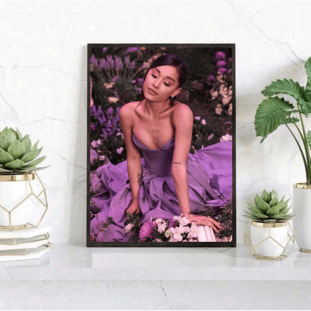 Ariana Grande Poster with Frame - Vibes DistrictAriana Grande Poster with Frame poster GoldVibes District