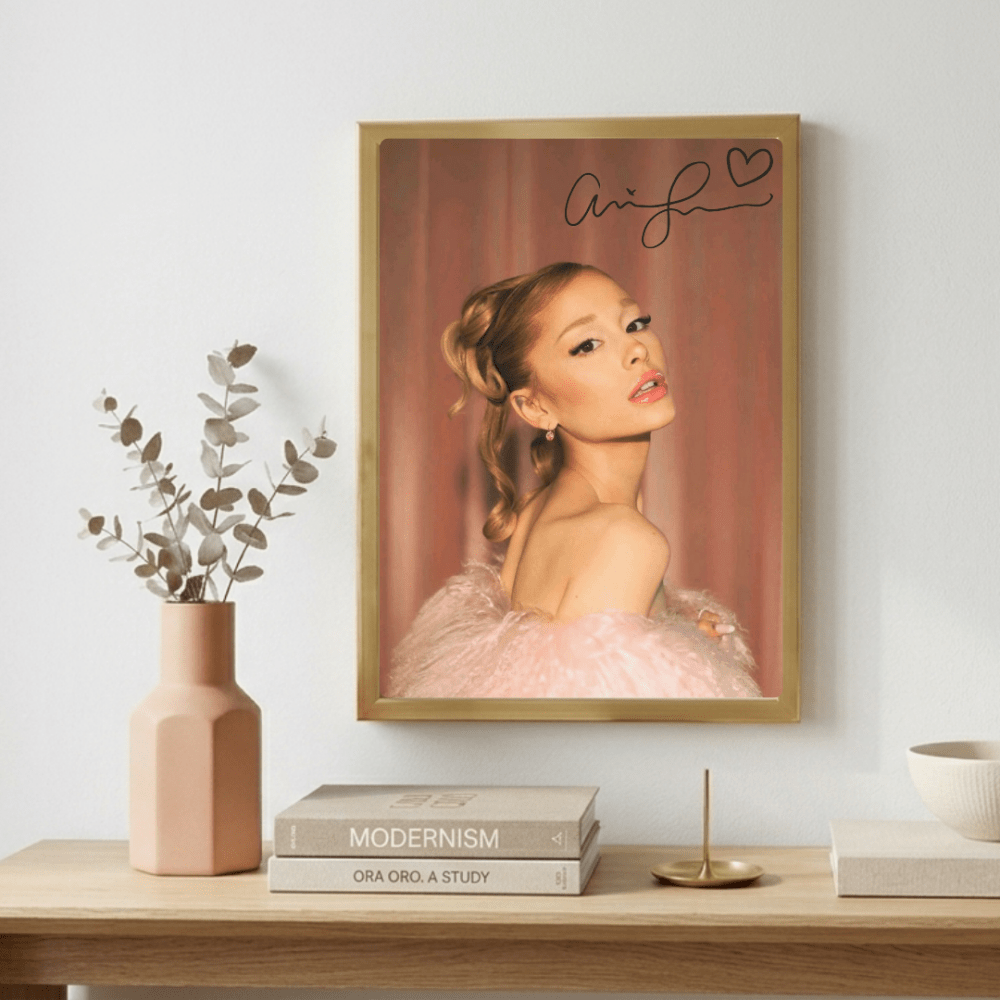 Ariana Grande Poster with Frame - Vibes DistrictAriana Grande Poster with Frame poster GoldVibes District