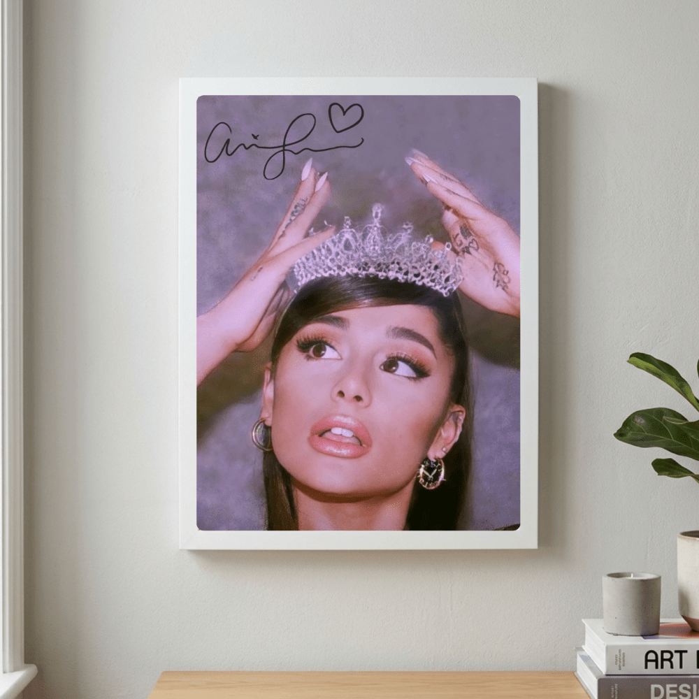 Ariana Grande Poster with Frame - Vibes DistrictAriana Grande Poster with Frame poster GoldVibes District