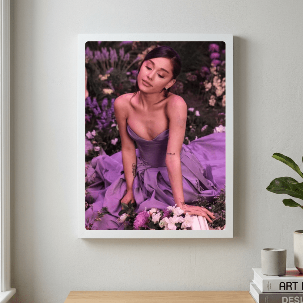 Ariana Grande Poster with Frame - Vibes DistrictAriana Grande Poster with Frame poster GoldVibes District