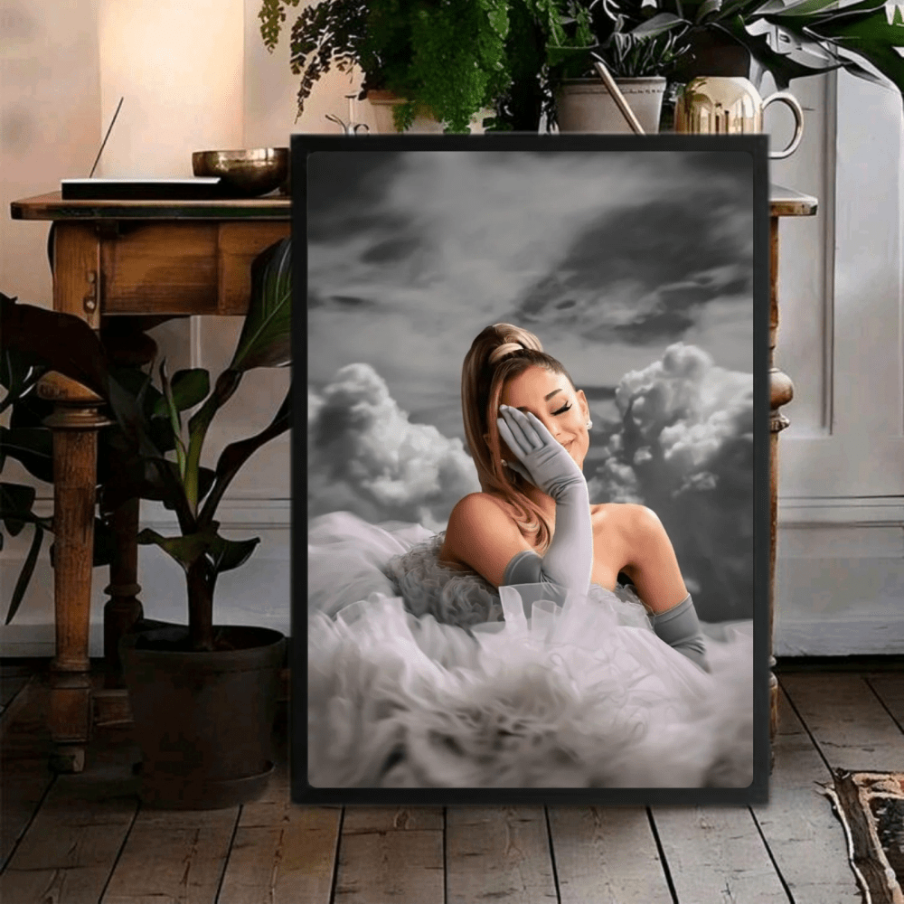 Ariana Grande Poster with Frame - Vibes DistrictAriana Grande Poster with Frame poster GoldVibes District