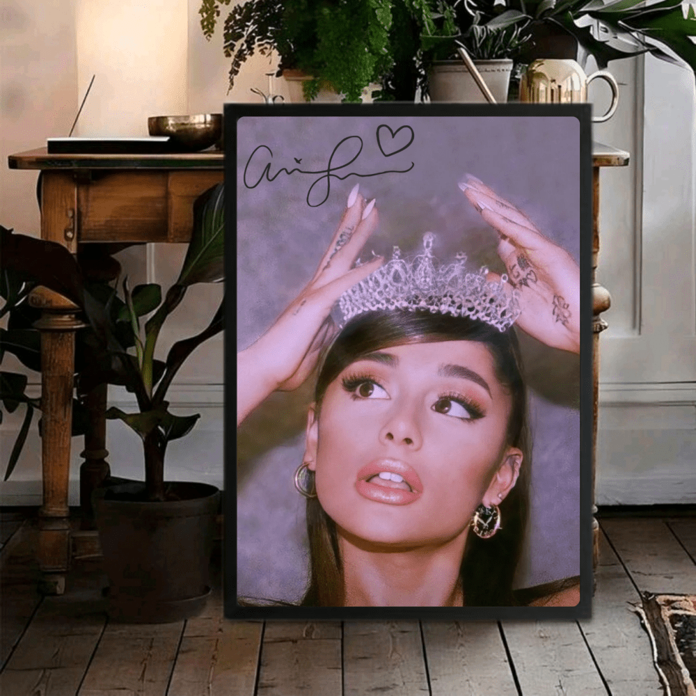 Ariana Grande Poster with Frame - Vibes DistrictAriana Grande Poster with Frame poster GoldVibes District