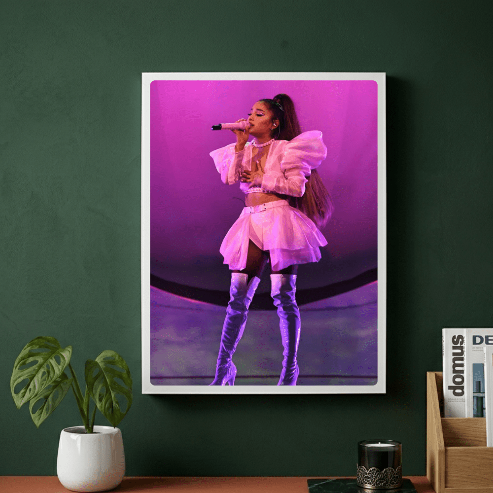 Ariana Grande Poster with Frame - Vibes DistrictAriana Grande Poster with Frame poster GoldVibes District