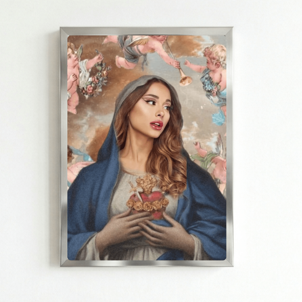 Ariana Grande Poster with Frame - Vibes DistrictAriana Grande Poster with Frame poster SilverVibes District
