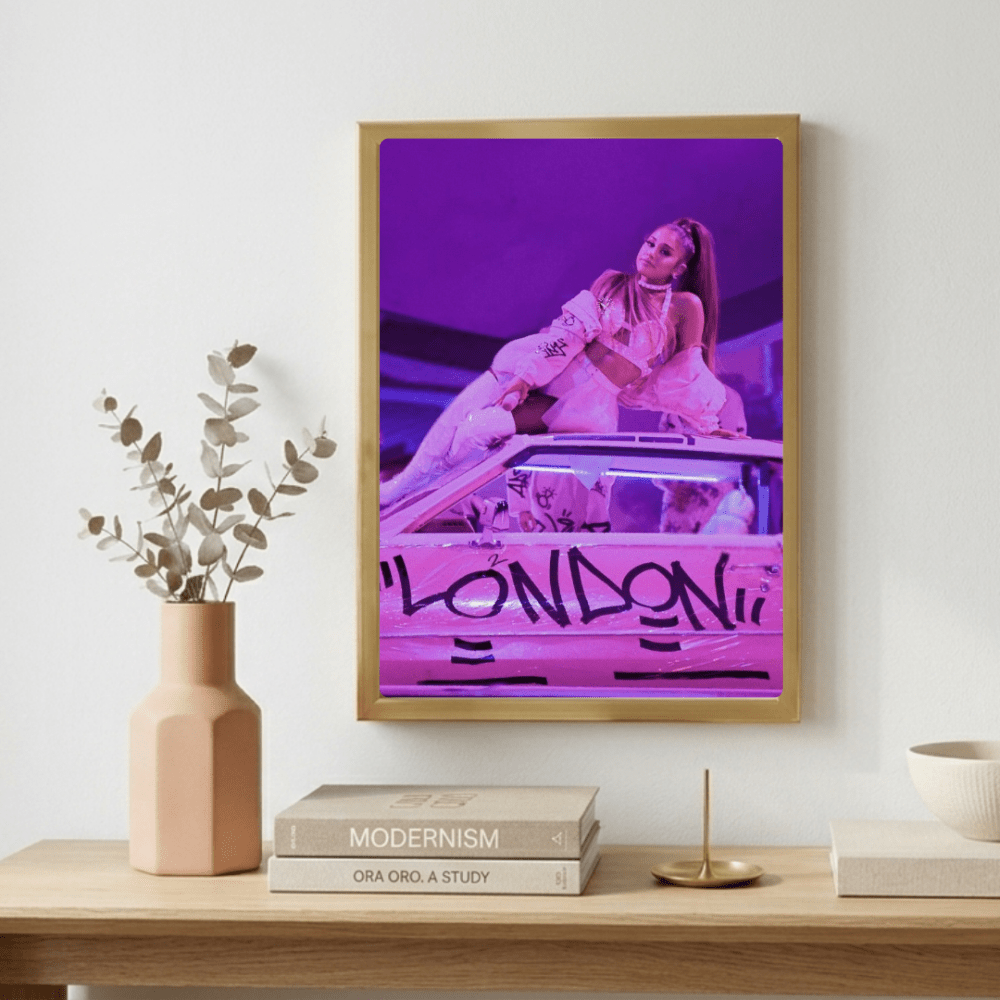 Ariana Grande Poster with Frame - Vibes DistrictAriana Grande Poster with Frame poster GoldVibes District
