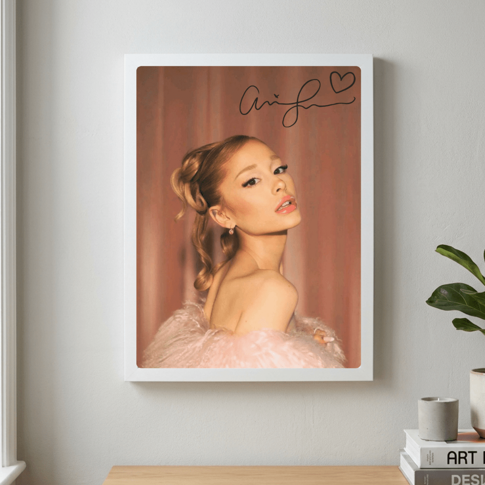 Ariana Grande Poster with Frame - Vibes DistrictAriana Grande Poster with Frame poster GoldVibes District