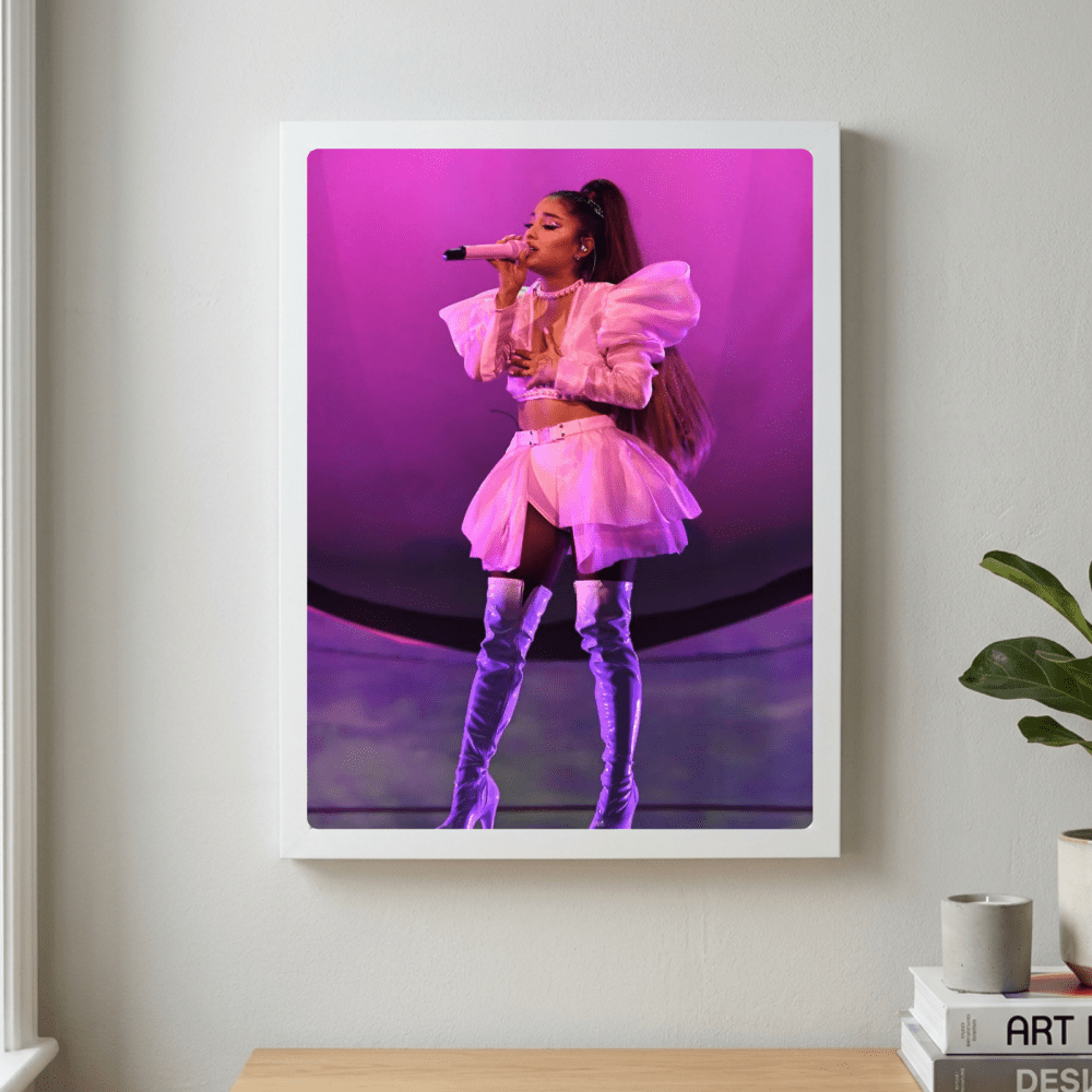 Ariana Grande Poster with Frame - Vibes DistrictAriana Grande Poster with Frame poster GoldVibes District