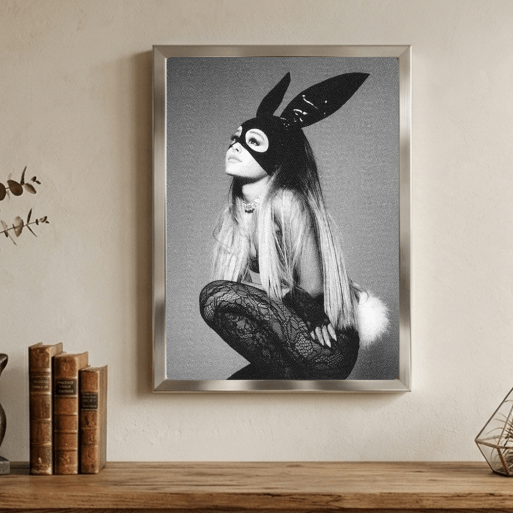 Ariana Grande Poster with Frame - Vibes DistrictAriana Grande Poster with Frame poster GoldVibes District