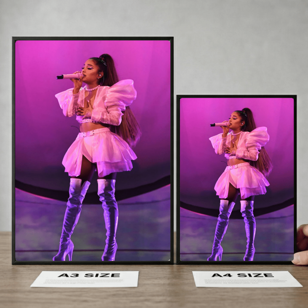 Ariana Grande Poster with Frame - Vibes DistrictAriana Grande Poster with Frame poster GoldVibes District