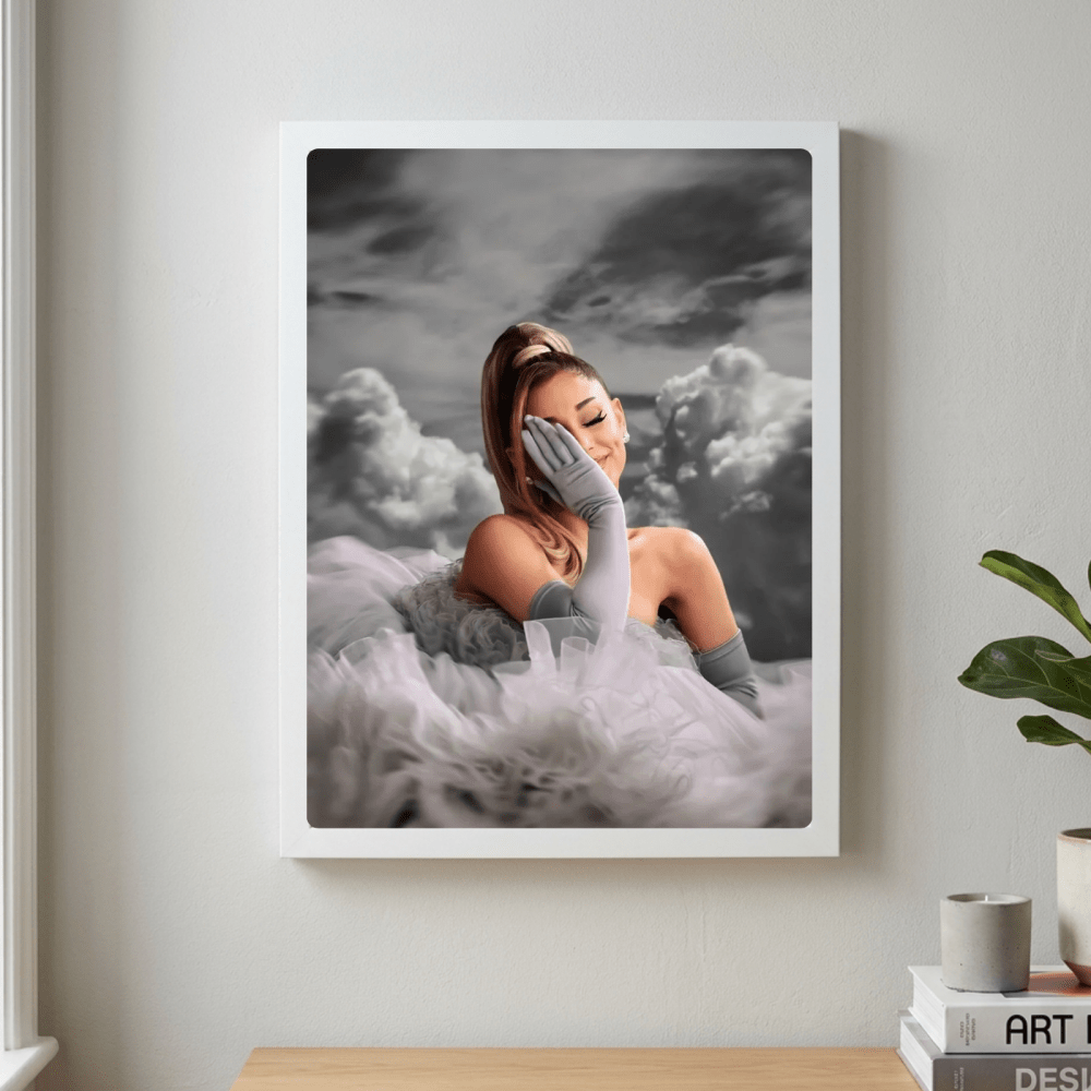 Ariana Grande Poster with Frame - Vibes DistrictAriana Grande Poster with Frame poster GoldVibes District