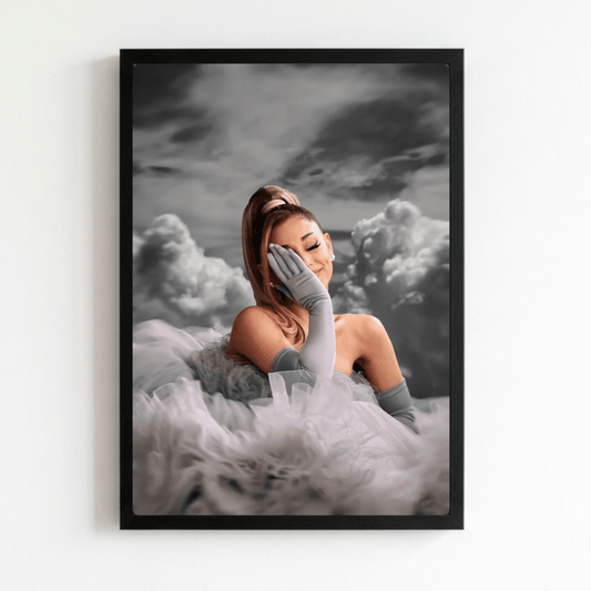 Ariana Grande Poster with Frame - Vibes DistrictAriana Grande Poster with Frame poster NeroVibes District
