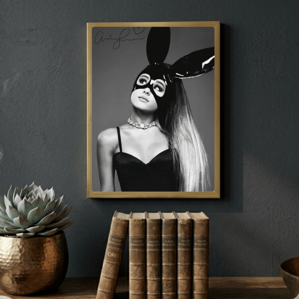 Ariana Grande Poster with Frame - Vibes DistrictAriana Grande Poster with Frame poster GoldVibes District