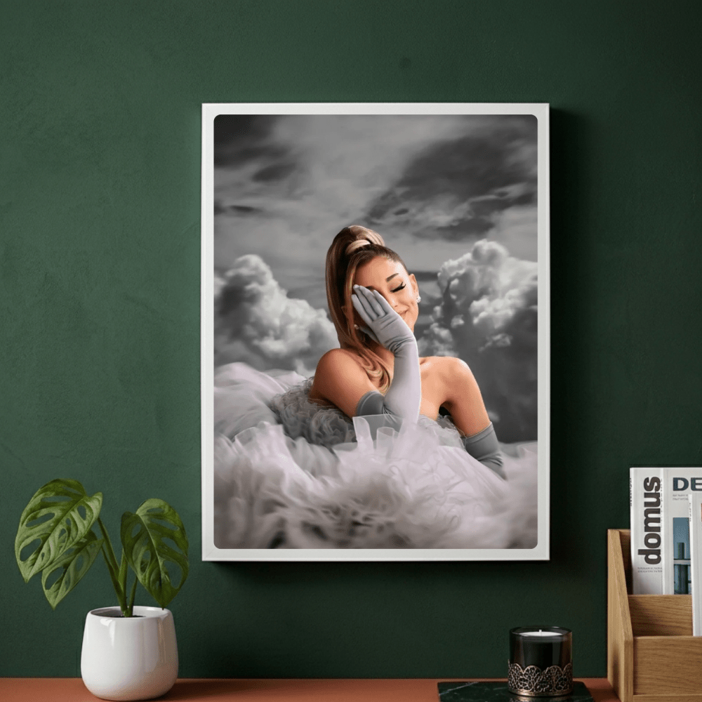 Ariana Grande Poster with Frame - Vibes DistrictAriana Grande Poster with Frame poster GoldVibes District