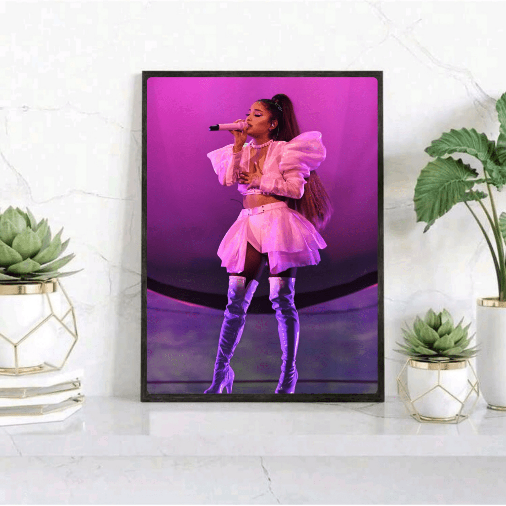 Ariana Grande Poster with Frame - Vibes DistrictAriana Grande Poster with Frame poster GoldVibes District