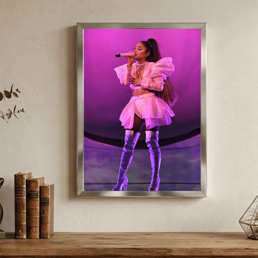 Ariana Grande Poster with Frame - Vibes DistrictAriana Grande Poster with Frame poster GoldVibes District