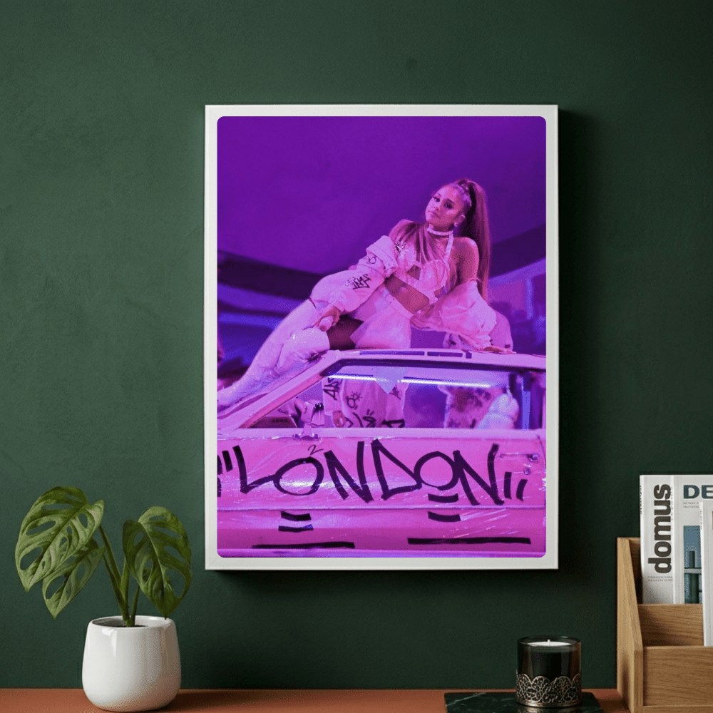 Ariana Grande Poster with Frame - Vibes DistrictAriana Grande Poster with Frame poster GoldVibes District