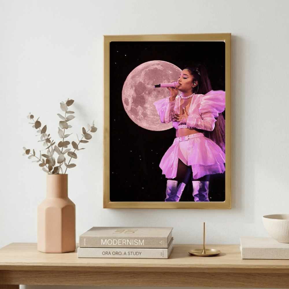 Ariana Grande Poster with Frame - Vibes DistrictAriana Grande Poster with Frame poster GoldVibes District