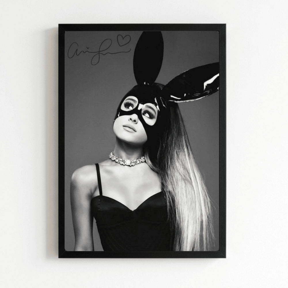 Ariana Grande Poster with Frame - Vibes DistrictAriana Grande Poster with Frame poster NeroVibes District