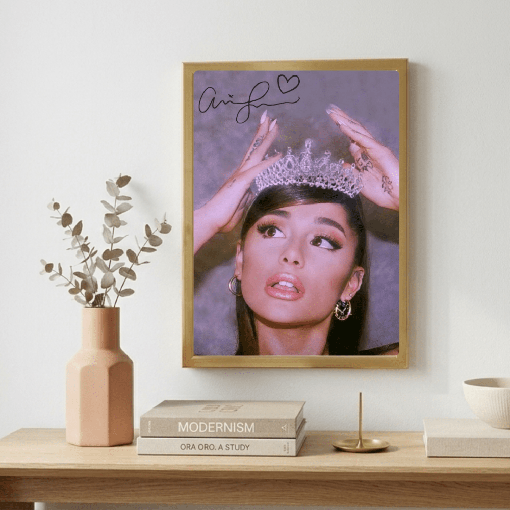 Ariana Grande Poster with Frame - Vibes DistrictAriana Grande Poster with Frame poster GoldVibes District
