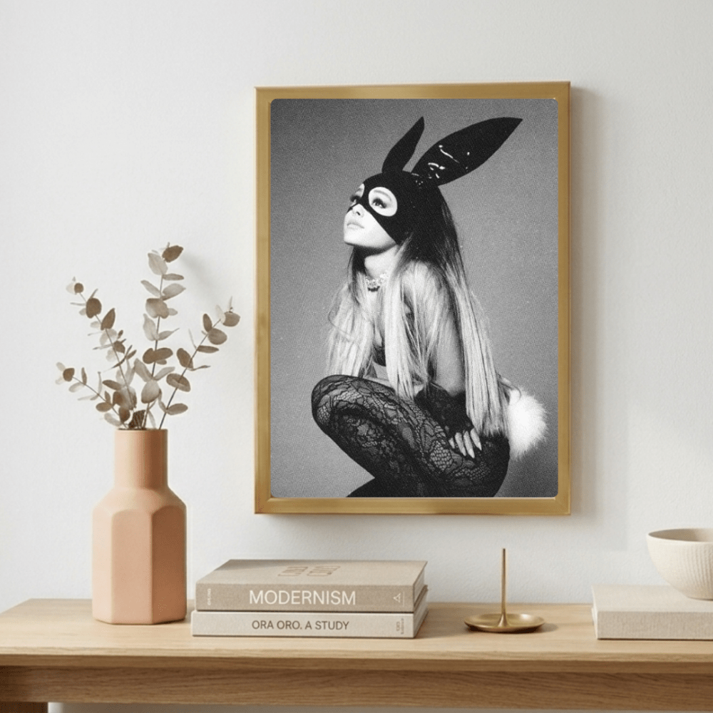 Ariana Grande Poster with Frame - Vibes DistrictAriana Grande Poster with Frame poster GoldVibes District